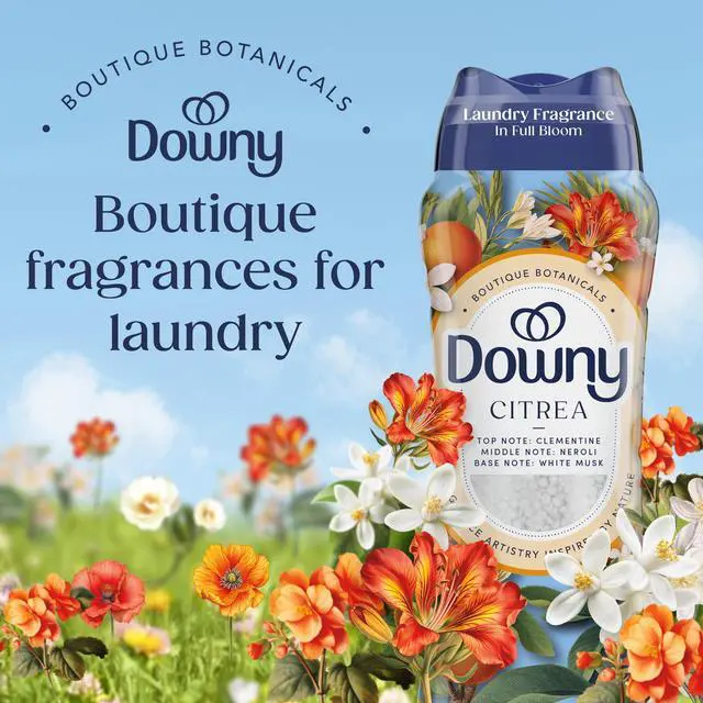 Alt view image 2 of 7 - Downy Laundry Scent Beads Boutique Botanicals In-Wash Scent Booster, Citrea Scent, 21.1 oz