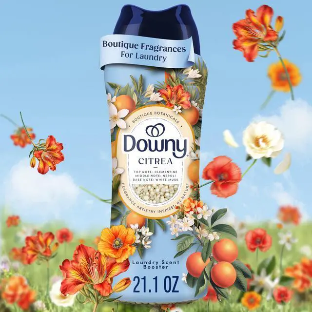 Main image of Downy Laundry Scent Beads Boutique Botanicals In-Wash Scent Booster, Citrea Scent, 21.1 oz