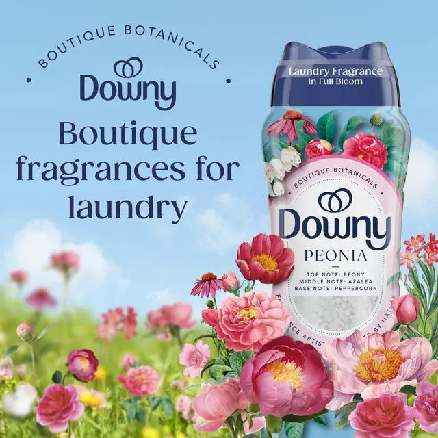 Alt view image 2 of 7 - Downy Laundry Scent Beads Boutique Botanicals In-Wash Scent Booster, Peonia Scent, 21.1 oz