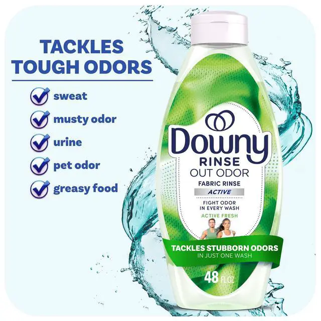 Alt view image 7 of 7 - Downy Rinse Out Odor Laundry Rinse, Active Fresh Scent, 48 fl oz
