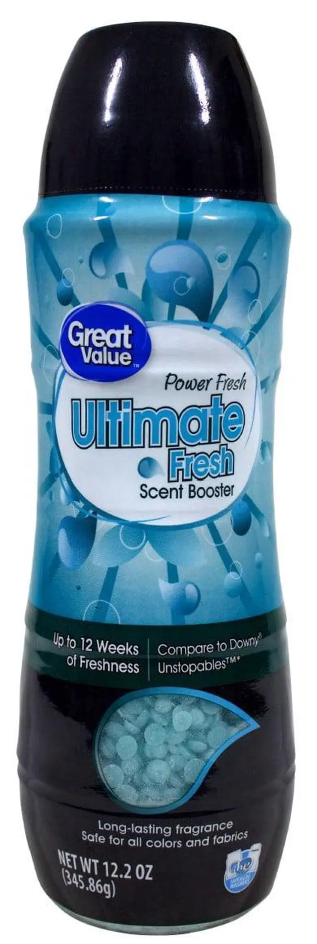 Alt view image 2 of 7 - Great Value Ultimate Fresh Scent Booster, Power Fresh, 12.2 oz, Compare to Downy Unstopables