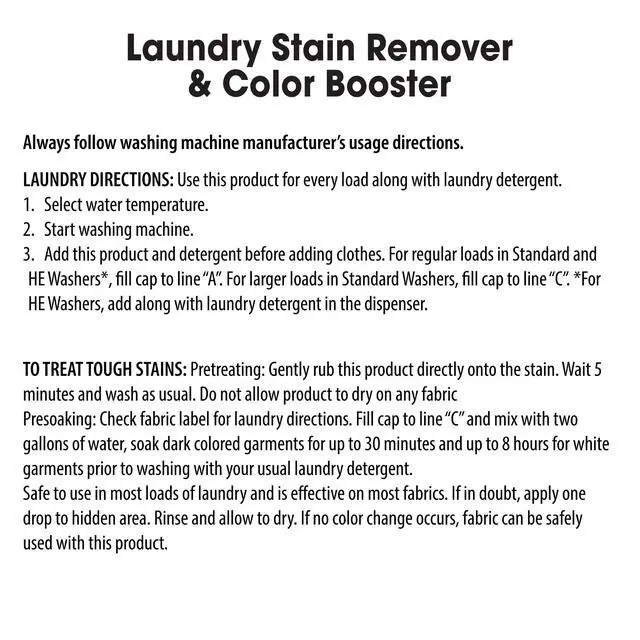Alt view image 5 of 7 - Great Value Laundry Stain Remover & Color Booster, 88 fl oz