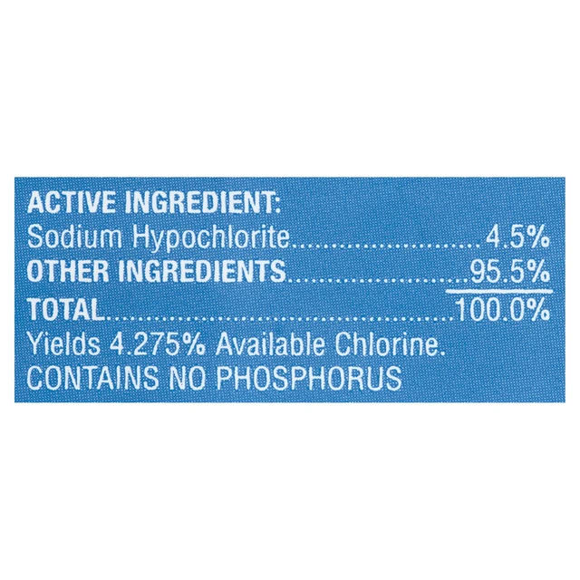 Alt view image 3 of 6 - Great Value Concentrated Low Splash Bleach, 121 fl oz