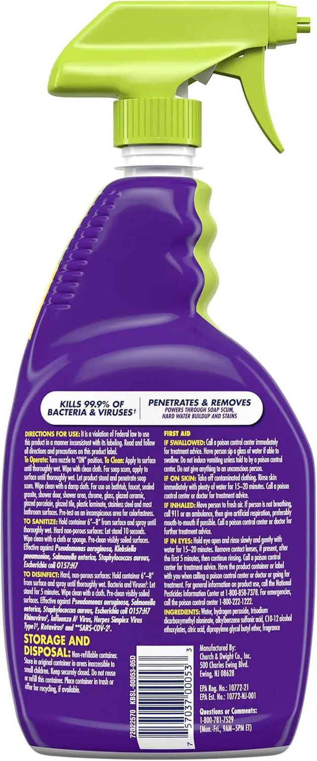 Alt view image 7 of 7 - OxiClean Bathroom Cleaner, 32 oz