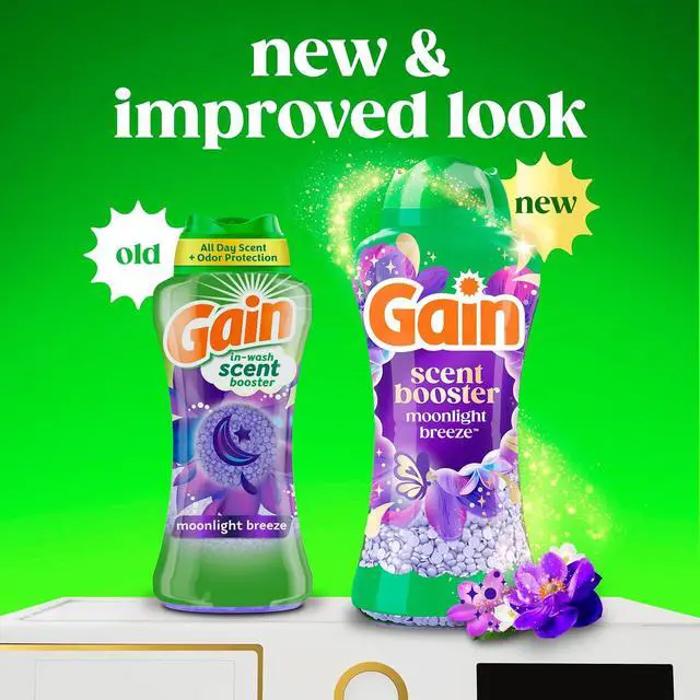 Alt view image 2 of 7 - Gain In-Wash Laundry Scent Booster Beads Long-Lasting Fresh Scent Beads All Day Freshness and Odor Protection, Moonlight Breeze Scent, 30.1 oz (Packaging May Vary)