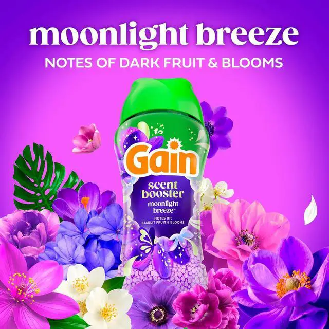 Alt view image 3 of 7 - Gain In-Wash Laundry Scent Booster Beads Long-Lasting Fresh Scent Beads All Day Freshness and Odor Protection, Moonlight Breeze Scent, 30.1 oz (Packaging May Vary)