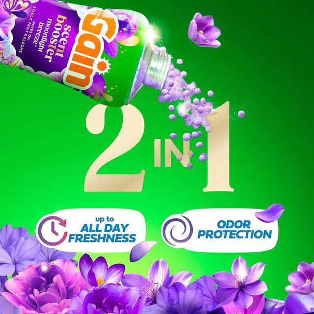 Alt view image 5 of 7 - Gain In-Wash Laundry Scent Booster Beads Long-Lasting Fresh Scent Beads All Day Freshness and Odor Protection, Moonlight Breeze Scent, 30.1 oz (Packaging May Vary)