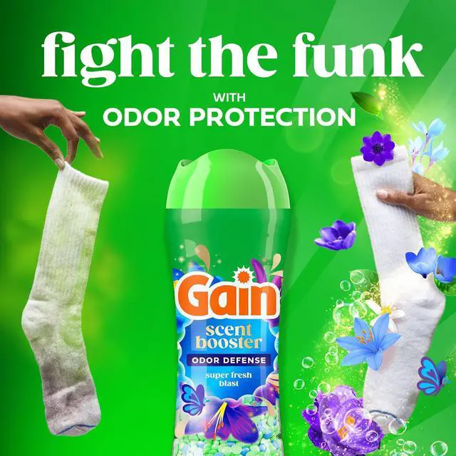 Alt view image 4 of 6 - Gain In-Wash Laundry Scent Booster Beads Long-Lasting Fresh Scent Beads All Day Freshness and Odor Protection, Super Fresh Blast Scent, 21.1 oz (Packaging May Vary)