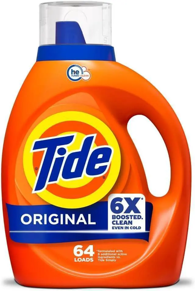 Main image of Tide Laundry Detergent Liquid, Original Scent, 64 Loads, 80 FL OZ, Works on 100% of Common Stains, Laundry Soap, Liquid Laundry Detergent