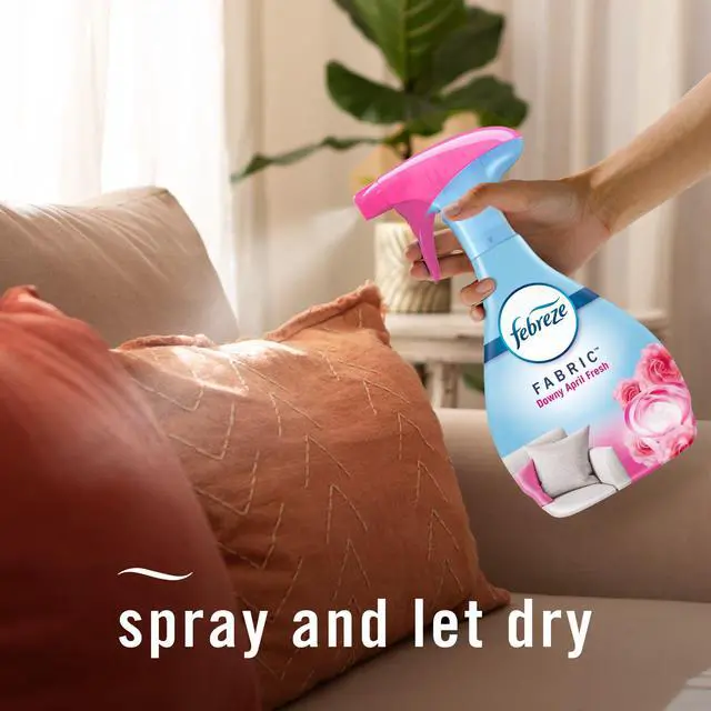 Alt view image 6 of 7 - Febreze Fabric Spray Air Freshener 23.6 fl oz, Downy April Fresh Scent, Odor-Fighting Fabric Refresher, Multi-Use, Couch Cleaner, Linen Spray, Sneaker Balls Alternative