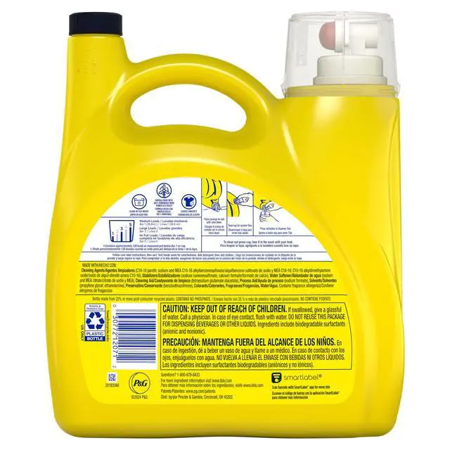 Alt view image 6 of 7 - Tide Simply All-In-One Liquid Laundry Detergent, Refreshing Breeze Scent, 128 Loads, 168fl oz