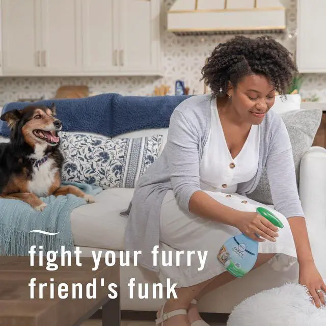 Alt view image 5 of 6 - Febreze Fabric Spray Air Freshener, Odor-Fighting, Pet Odor Fighter Scent, 23.6fl oz, Multi-Use, Linen Spray, Couch Cleaner, Sneaker Balls Alternative