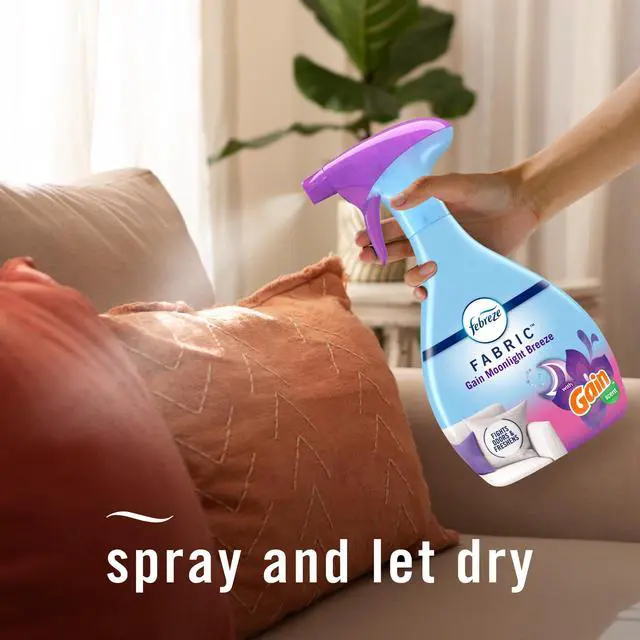 Alt view image 6 of 7 - Febreze Fabric Spray Odor-Fighting Multi-Use Air Freshener for Couch and Linen, Sneaker Balls Alternative, Gain Moonlight Breeze Scent, 23.6 fl oz