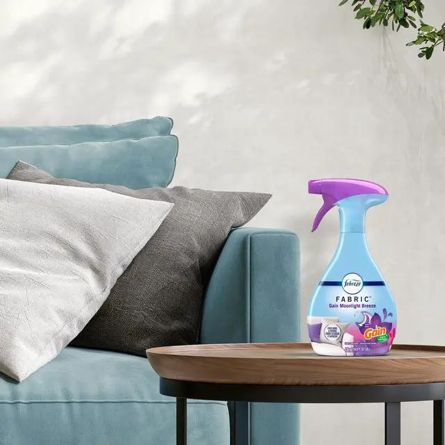 Alt view image 7 of 7 - Febreze Fabric Spray Odor-Fighting Multi-Use Air Freshener for Couch and Linen, Sneaker Balls Alternative, Gain Moonlight Breeze Scent, 23.6 fl oz