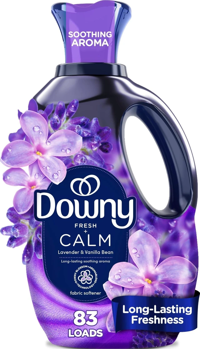 Main image of Downy Ultra Soft Fabric Softener Liquid, Calm Lavender and Vanilla Bean, 56fl oz, 83Loads