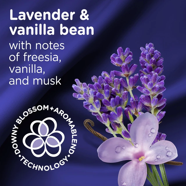 Alt view image 2 of 7 - Downy Ultra Soft Fabric Softener Liquid, Calm Lavender and Vanilla Bean, 56fl oz, 83Loads