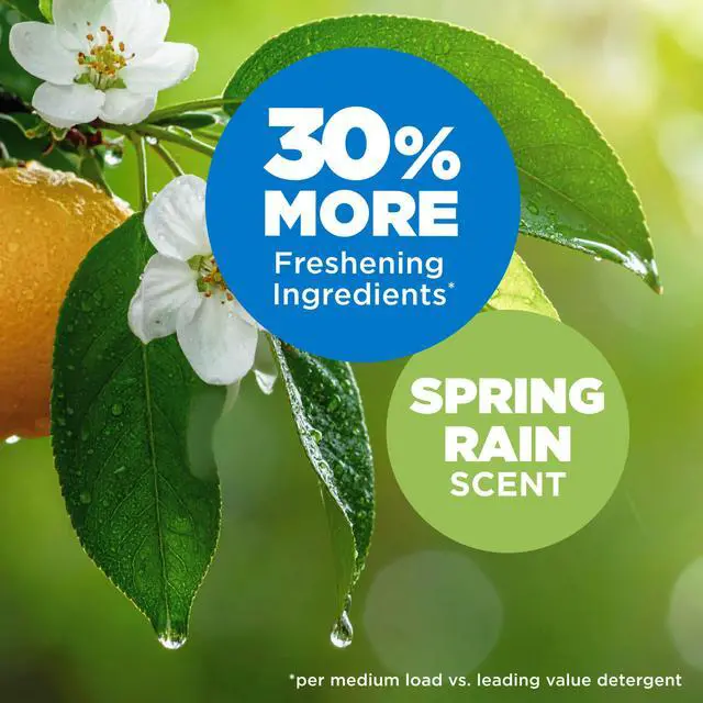 Alt view image 4 of 6 - 5-in-1 Power Sheets Laundry Detergent, ARM & HAMMER, Spring Rain, 50 Count