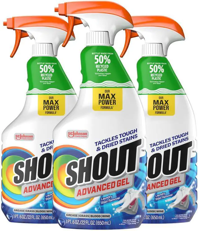 Main image of Shout Advanced Gel Laundry Stain Remover Spray 22oz (3-Pack)