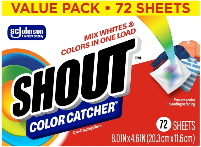 Main image of Shout Color Catcher Dye-Trapping Laundry Sheets, 72 Count, 1-Pack