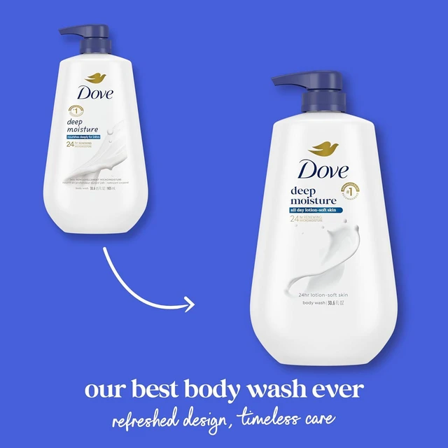 Alt view image 2 of 6 - Dove Body Wash Deep Moisture 30.6oz Pump Sulfate Free