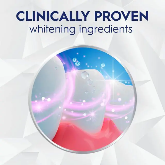 Alt view image 6 of 6 - Crest 3D White Brilliance Bright Mint Teeth Whitening Toothpaste, 4.3 oz Pack of 3, 100% More Surface Stain Removal, 24 Hour Active Stain Prevention, Whiter Teeth in 3 Da