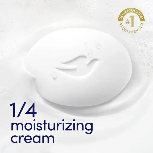 Alt view image 3 of 6 - Dove Beauty Bar Soap Original 8 Count 3.75 oz with 1/4 Moisturizing Cream for Soft Smooth Skin