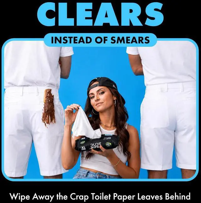 Alt view image 6 of 6 - DUDE Wipes Unscented Adult Flushable Wet Wipes for Sensitive Skin, 288 Count