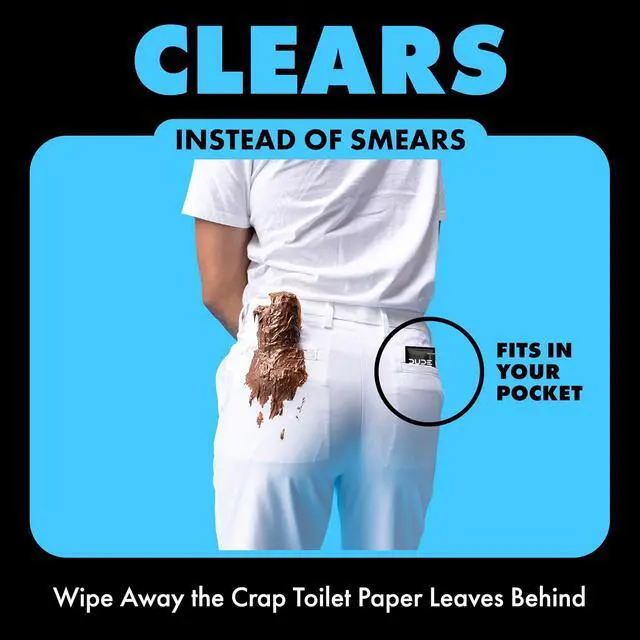 Alt view image 5 of 6 - DUDE Wipes On-The-Go Unscented Adult Flushable Travel Wipes, 30 Count
