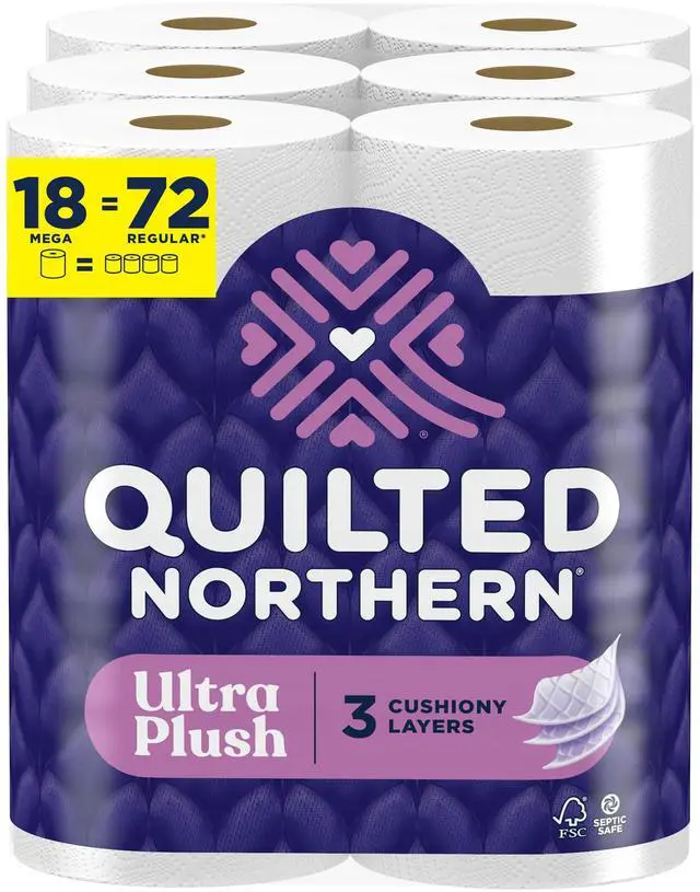 Main image of Quilted Northern Ultra Plush 18 Mega Rolls Bath Tissue