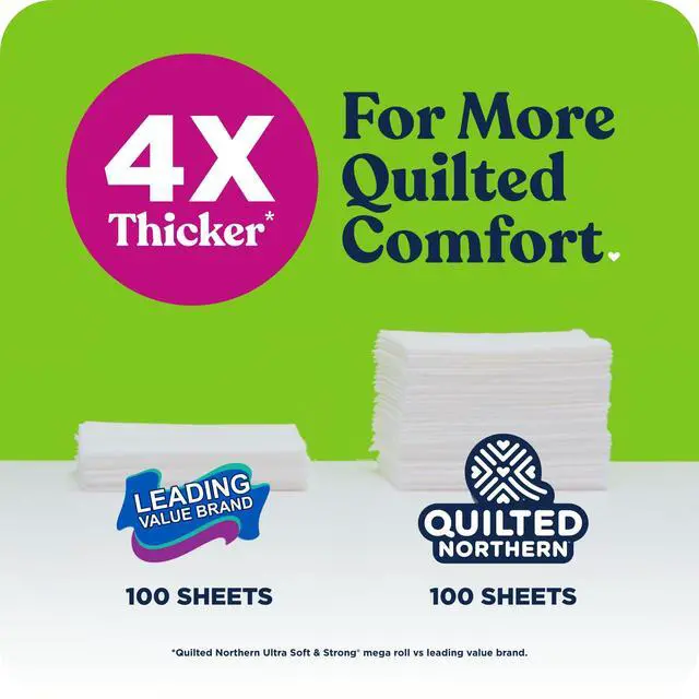 Alt view image 4 of 6 - Quilted Northern Ultra Soft Toilet Paper, 6 Mega Rolls = 24 Regular Rolls