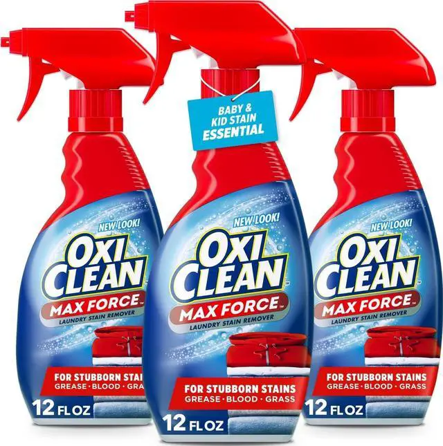 Main image of OxiClean Max Force Laundry Stain Treater Spray, 12Fl Oz (Pack of 3)