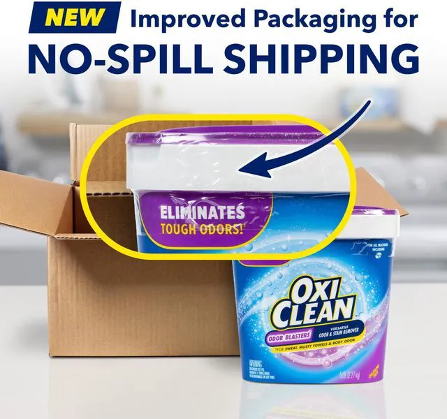 Alt view image 4 of 6 - OxiClean Odor Blasters Stain Remover Powder, 5 lb