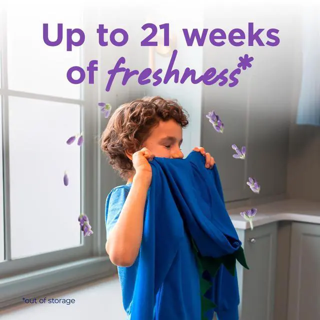 Alt view image 6 of 6 - Purex Crystals In-Wash Scent Booster, Fresh Lavender Fields, 21oz (Pack of 4), Long-Lasting Freshness & Odor Elimination Technology