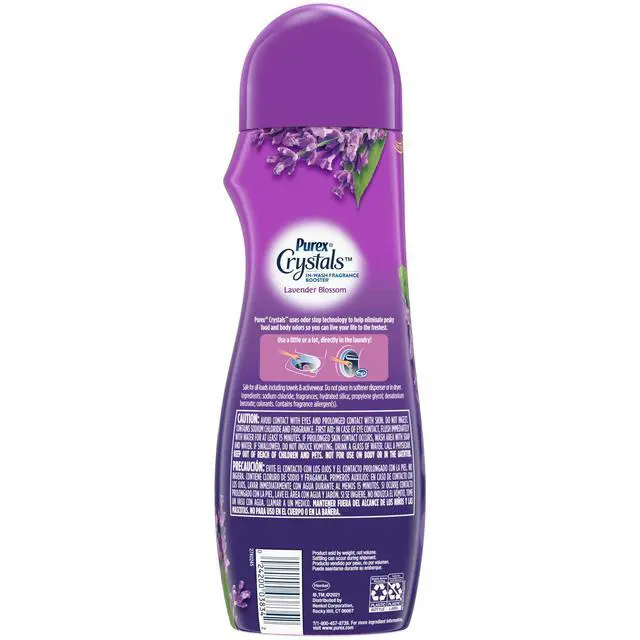 Alt view image 5 of 6 - Purex Crystals In-Wash Scent Booster, Fresh Lavender Fields, 21oz (Pack of 4), Long-Lasting Freshness & Odor Elimination Technology