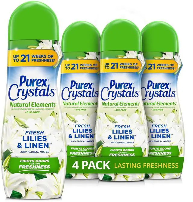 Main image of Purex Crystals in-Wash Scent Booster 21 oz 4-Pack Fresh Lilies & Linen