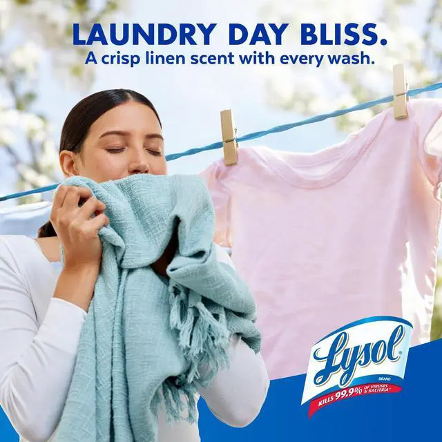 Alt view image 3 of 6 - Lysol Laundry Sanitizer Additive, Crisp Linen, 90oz