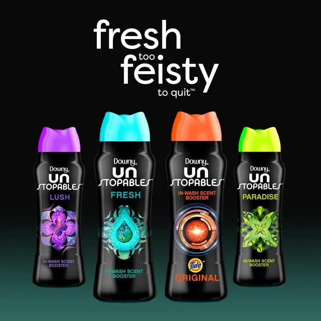 Alt view image 3 of 7 - Downy Unstopables In Wash Scent Booster Beads, Lush Scent, 24 oz, Odor Protection Laundry Beads