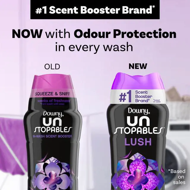 Alt view image 2 of 7 - Downy Unstopables In Wash Scent Booster Beads, Lush Scent, 24 oz, Odor Protection Laundry Beads