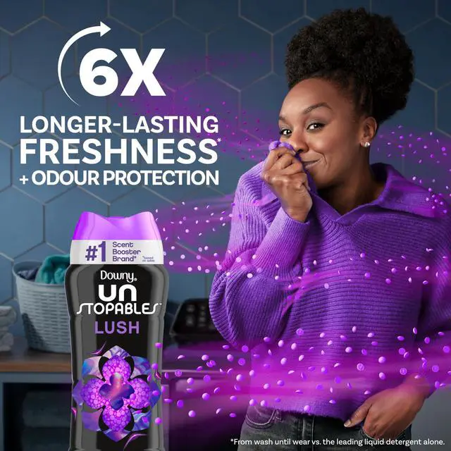 Alt view image 6 of 7 - Downy Unstopables In Wash Scent Booster Beads, Lush Scent, 24 oz, Odor Protection Laundry Beads