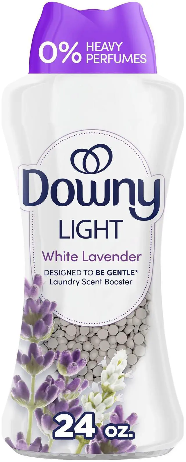Main image of Downy Light Laundry Scent Booster Beads, White Lavender, 24oz, In-Wash Fabric Beads Gentle with Light Boost of Scent, No Heavy Perfumes