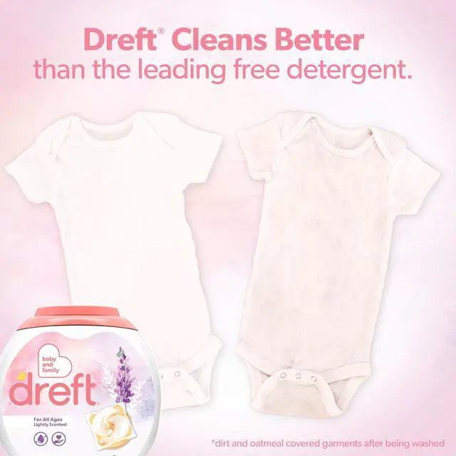 Alt view image 3 of 7 - Dreft Laundry Detergent XL Pacs, Light Scent Lavender, 18 Count
