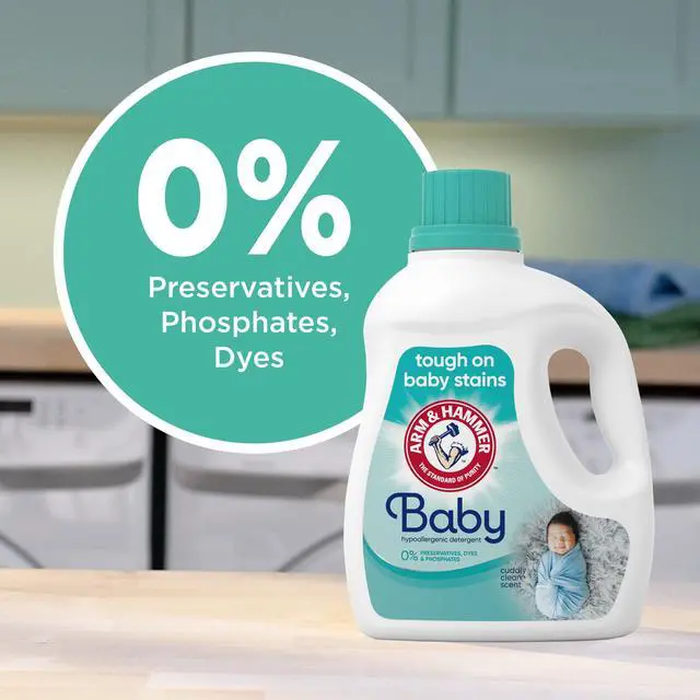 Alt view image 5 of 6 - ARM & HAMMER Baby Hypoallergenic Laundry Detergent Liquid 100.5Fl Oz