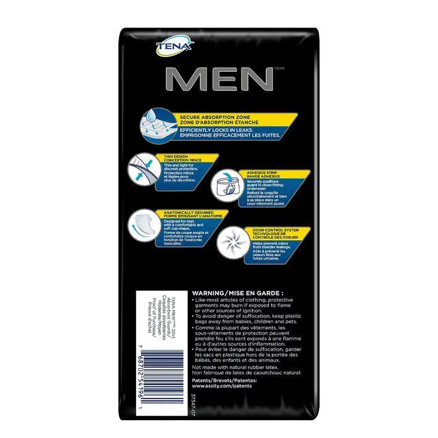 Alt view image 7 of 7 - Tena Maximum Absorbency Incontinence Guards for Men, 20ct