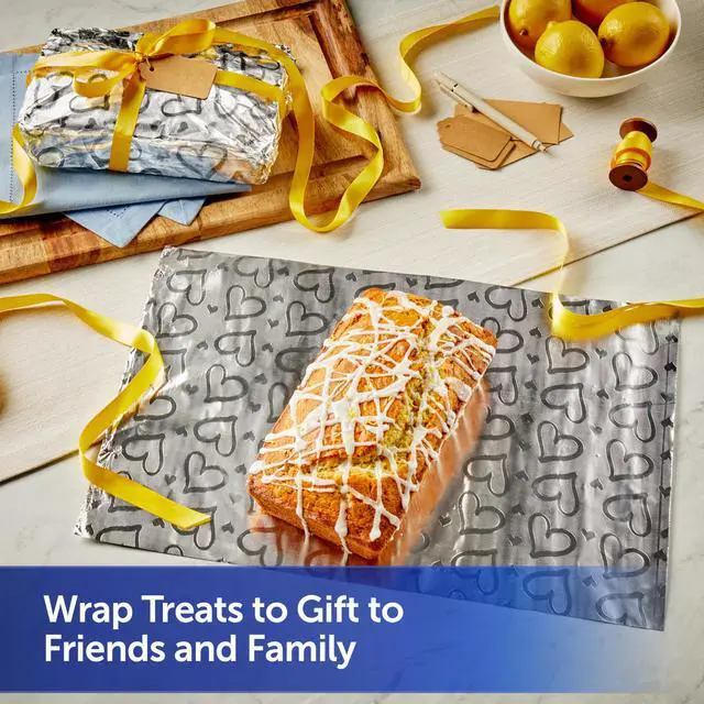 Alt view image 6 of 6 - Reynolds Wrap Fun Foil Embossed Aluminum Foil Roll with Hearts, 16.6Yards x 12Inches, 50Sq.Ft.