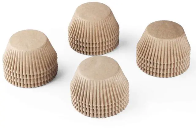 Alt view image 6 of 7 - Caperci 500 Count Standard Natural Cupcake Liners, Greaseproof Paper, Food Grade, Odorless, for Cupcakes, Muffins, Nuts