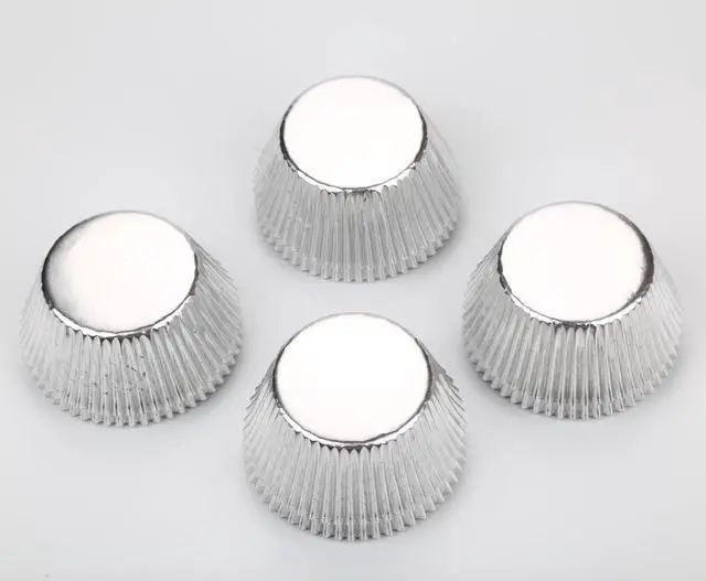 Alt view image 6 of 7 - Gifbera Standard Silver Foil Cupcake Liners, 200Count