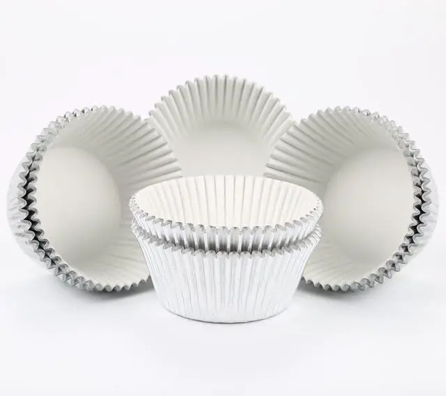 Alt view image 3 of 7 - Gifbera Standard Silver Foil Cupcake Liners, 200Count