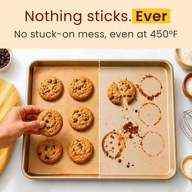 Alt view image 5 of 6 - Baker's Signature Unbleached Parchment Paper Roll With Cutter, 15 Inches x 64 Meters