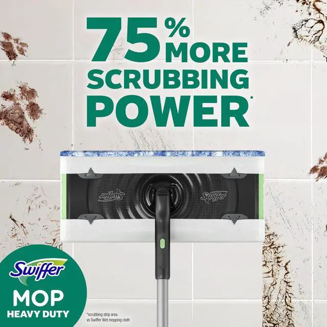 Alt view image 4 of 7 - Swiffer Heavy Duty Dry Wet Multi-Surface Cloth Refills for Floor Mopping and Cleaning, Fresh Scent, 20 Count