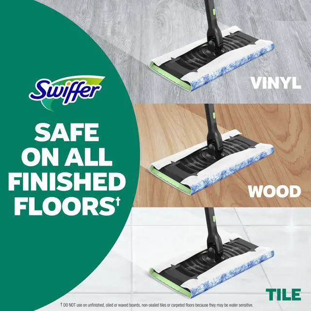 Alt view image 3 of 7 - Swiffer Heavy Duty Dry Wet Multi-Surface Cloth Refills for Floor Mopping and Cleaning, Fresh Scent, 20 Count